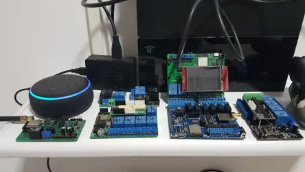 Controle de relés com Alexa ou por botão