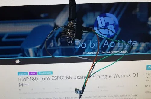 BMP180 com ESP8266 usando Sming e Wemos D1 Mini