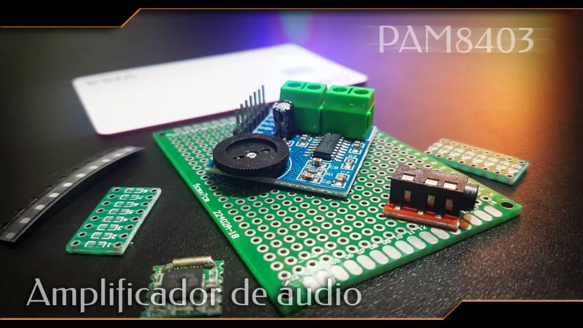 PAM8403: Amplificador para auto-falante de até 3W