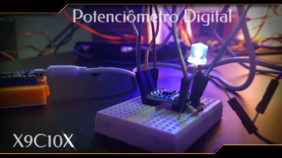 X9C10x - Potenciômetro digital com Arduino