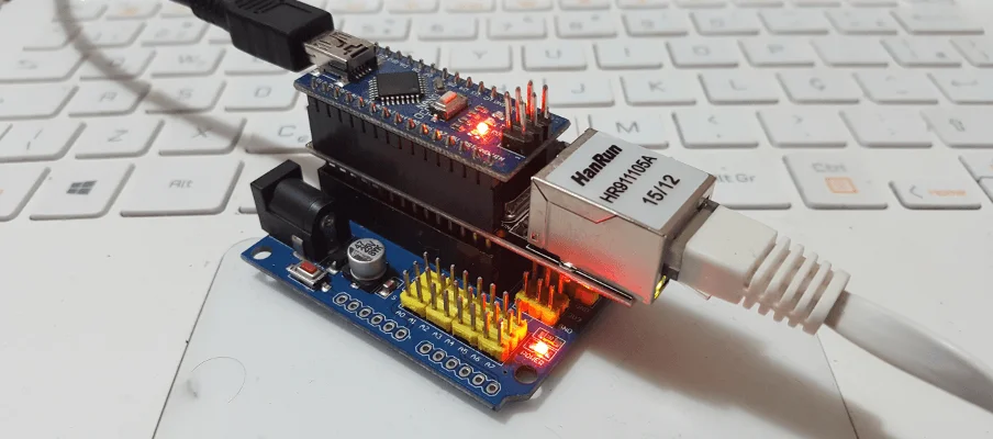 Arduino Nano com Ethernet Shield