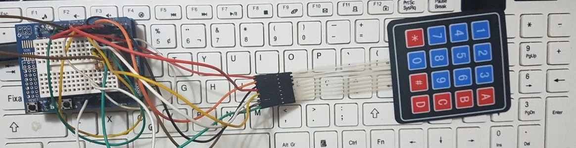Teclado matricial 4x4 com Arduino
