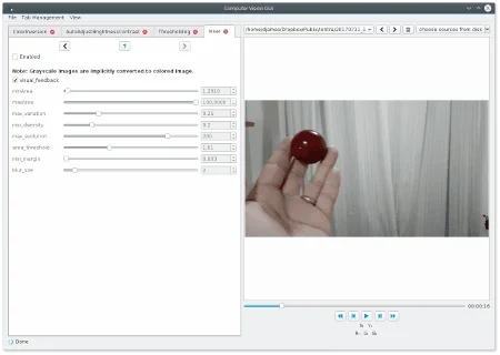 GUI para OpenCV com preview?