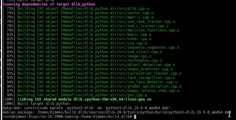 Como compilar Dlib e TensorFlow