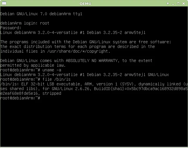Emulação de ARM com QEMU e Debian