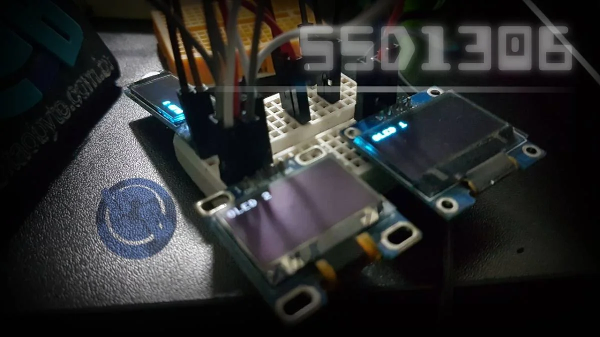 Display OLED com mesmo endereço na RPi Pico