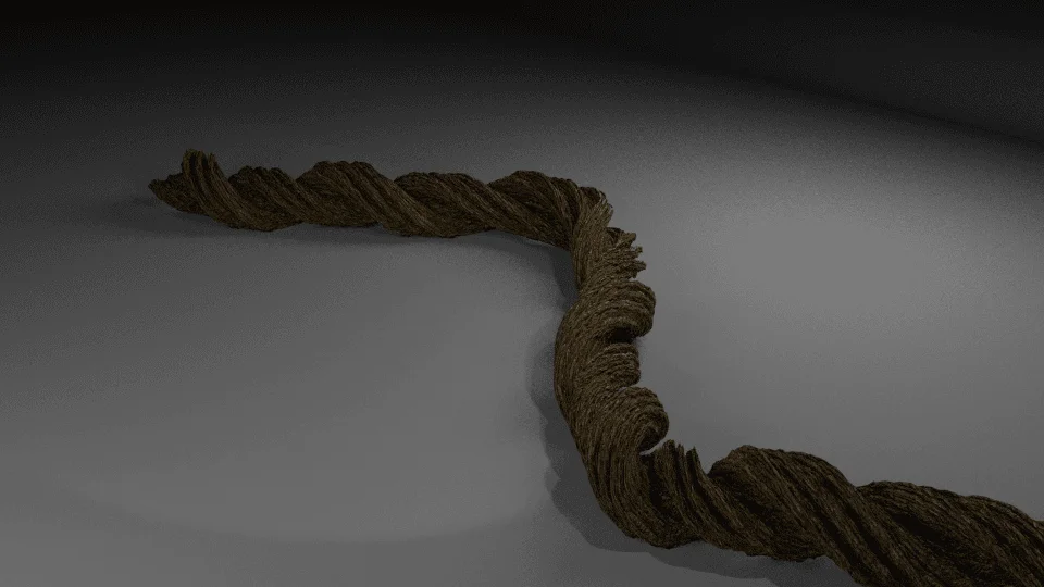 Blender - Como fazer uma corda (ou barbante) com boa qualidade