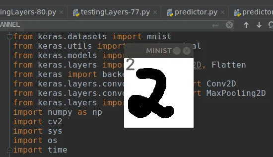 Como fazer predição com MNIST usando arquivos externos