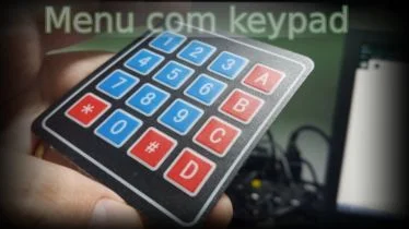 Menu com teclado matricial com Arduino